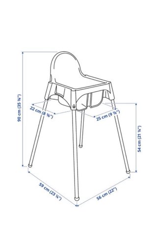 Trona Ikea con bandeja
