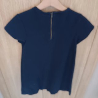 Vestido azul marino manga corta