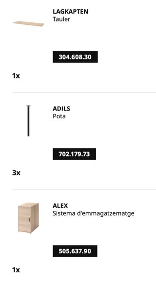 Mesa Ikea LAGKAPTEN 200x60