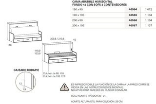 Cama abatible con sofa sonrie.