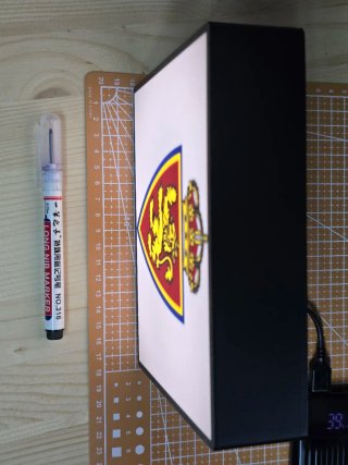 Lightbox lámpara LED Logo Zaragoza Fútbol club