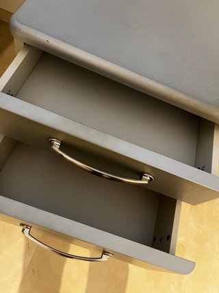 Escritorio Malibu Metal Gris con Cajones