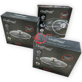 Tegame Cheffinger pietra lavica con coperchio