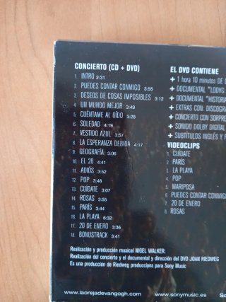 La Oreja de Van Gogh en Directo DVD y CD12