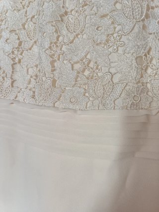 Vestido de Novia Beige Encaje