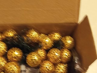 Guirnalda LED Bolas Doradas con Mando