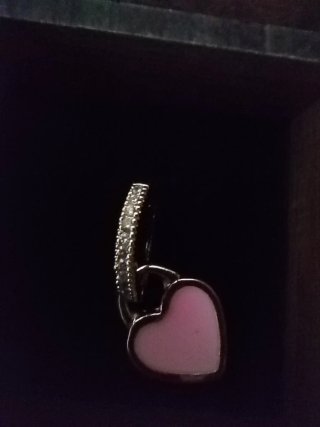 Orecchini a cuore rosa