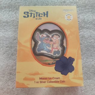 Moneda Plata Disney Stitch & Lilo Mmmm Ice Cream
