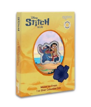 Moneda Plata Disney Stitch & Lilo Mmmm Ice Cream