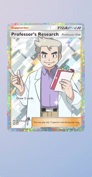 Carta Pokémon TCG Professor's Research