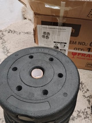 Mancuernas ajustables  discos de peso y de 20 kilo