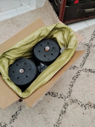 Mancuernas ajustables  discos de peso y de 20 kilo