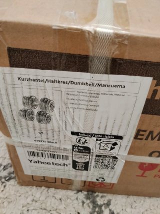 Mancuernas ajustables  discos de peso y de 20 kilo