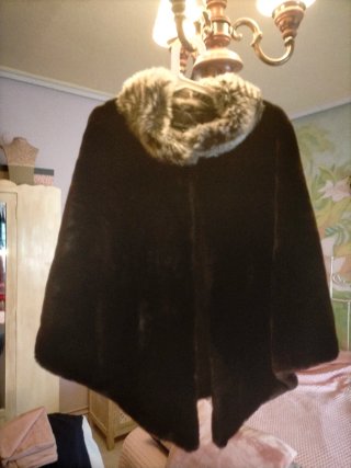 Capa peluche vintage Inter Costura Talla S