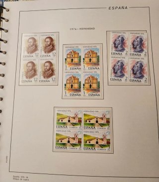 Sellos España 1975-1978 Bloque de Cuatro