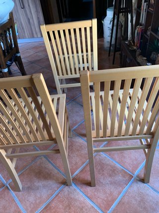 3 Sillas Madera Diseño Italiano