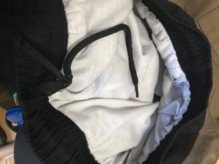 Pantalone La Coste Nero con Coccodrillo Verde