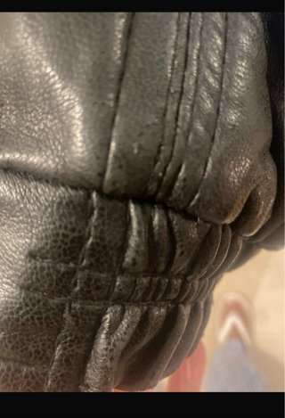 Cazadora Piel Hombre Vintage Negra