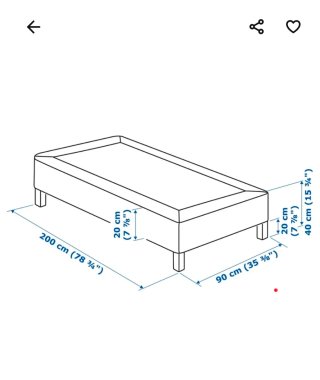 Canape Ikea Lyngor 90x200