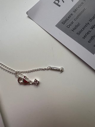 Conjunto Pandora Anillo y Collar Corazón Rojo
