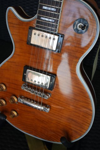 Guitarra zurda Les Paul hecha a mano Caoba