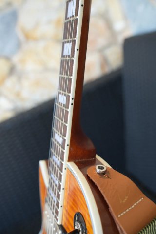 Guitarra zurda Les Paul hecha a mano Caoba