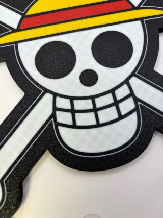 Wall Art Teschio One Piece Stampa 3D Multicolore