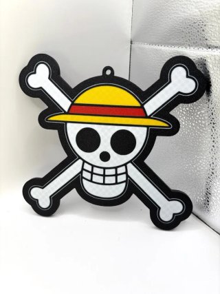 Wall Art Teschio One Piece Stampa 3D Multicolore