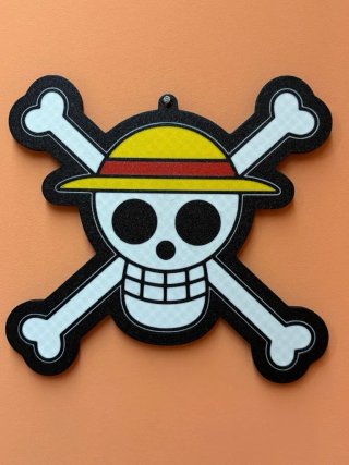 Wall Art Teschio One Piece Stampa 3D Multicolore
