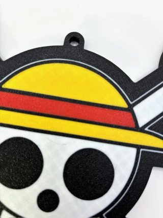 Wall Art Teschio One Piece Stampa 3D Multicolore