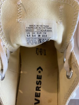 Converse plataforma blancas T.36