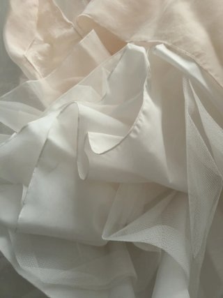 Vestido de Comunión Blanco y Rosa