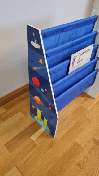 Revistero infantil azul y blanco  Eurekakids