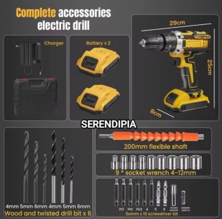 TALADRO ATORNILLADOR INALÁMBRICO 2 BATERÍAS.