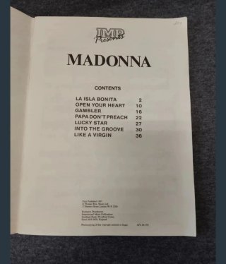 Partituras Madonna