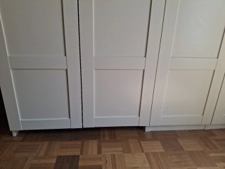 Armario modular blanco madera