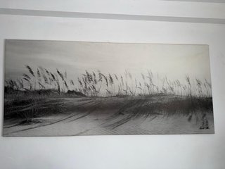 Lienzo grande paisaje playa