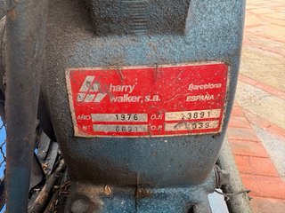 Compresor aire industrial Harry Walker 1976 12bar