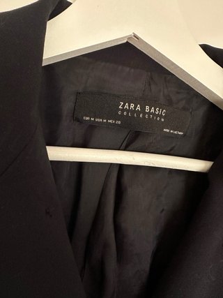 Chaqueta Zara Básica Azul Marino Talla M
