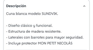 Culla bianca con materasso