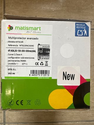 Interruptor Automático Diferencial Matis MT61SR