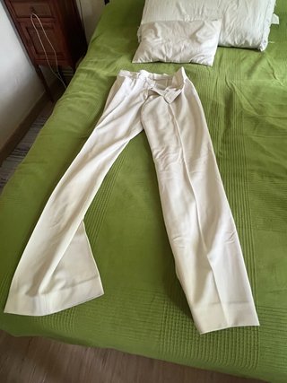 Pantalón de vestir blanco roto