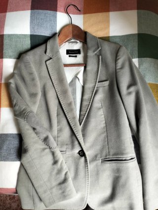 Blazer Massimo Dutti Gris Talla S