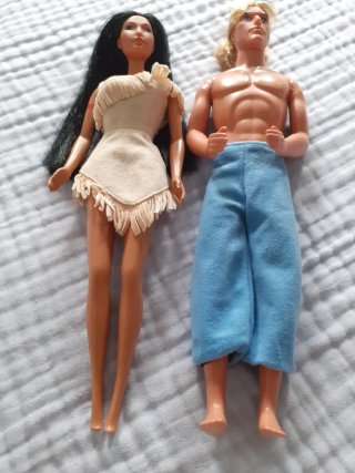 Pocahontas y John smith Mattel