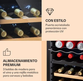Klarstein Vinoteca Nevera Frigorífico 18 Botellas