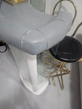 Mueble Bar Vintage Cristal y Piel