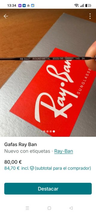 Gafas de Sol Ray-Ban