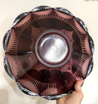 Piatto Art Déco Viola e Oro