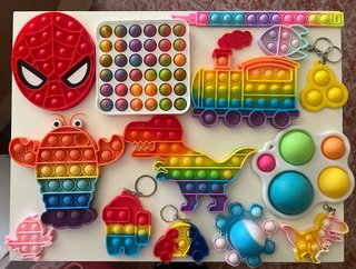 Lote Pop It Fidget Juguetes Antiestrés y Diversión
