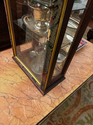 Vitrina de mesa estilo Regency